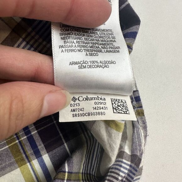 Columbia Men’s Out & Back Long Sleeve Plaid Button Up Shirt Size XXL 2XL AM7242 - Picture 7 of 8